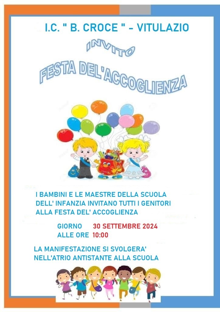 Festa dell’accoglienza scuola dell’infanzia